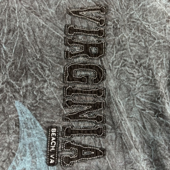 Virginia Beach T-Shirt Blue and Black, Anchor, VIRGINIA BEACH, VA Size XXL - Picture 4 of 12